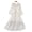 White, variant on YM YOUMU Women V-neck Puff Sleeve Dress Lace Trim Single Breasted A-line Elastic Waist Beach Holiday