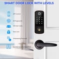 thumbnail image 2 of Smart Locks for Front Door with Handlesets, Keyless Entry Deadbolt with Handle Door Lever, Fingerprint Door Locks with Keypad,APP Control Smart Door Lock Handle Set, Smart Deadbolt Auto Lock, 2 of 6