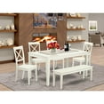 thumbnail image 4 of East West Furniture Dining Room Set Linen White, CABO6-LWH-W, 4 of 4