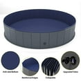 thumbnail image 3 of Foldable Dog Pool, Collapsible Hard PVC Dog Swimming Pool, Portable Bath Tub for Pets Dogs and Cats, Pet Wading Pool for Indoor and Outdoor, 47 x 12 Inches, 3 of 5