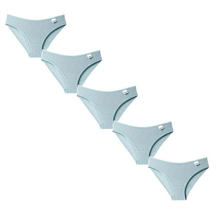 

Womens Underwear Brief Lingerie Bikini Thongs Panties5PC