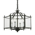 thumbnail image 6 of 4398-04 Livex Lighting Livingston - 4 Light Convertible Pendant In Classical Style-13 Inches Tall and 15.5 Inches Wide-Black/Brushed Nickel Finish, 6 of 13