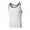 White, variant on Men Vest Knitted Vertical Stripe Fitness Sports Slim Racer Color Block Vest - Regular Fit, Soft Fabric, Casual/Beach/Sports Occasion