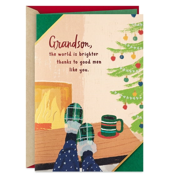 Hallmark Christmas Greeting Card for Grandson (You're a Good Man)