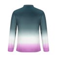 thumbnail image 4 of ZCFZJW Mens Long Sleeve Polo Shirts Casual 1/4 Zipper Tie Dye Gradient Printed Athletic Golf Tennis T-Shirt Tops Lapel Collar V Neck Graphic Tees Shirt Navy XXXXXL, 4 of 5