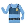 thumbnail image 3 of WIBACKER Toddler and Little Boys Girls Police Officer Pajamas Kids Cotton Halloween Sleepwear Set Policeman Cosplay Costume 7 Years, 3 of 7