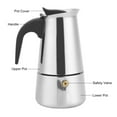 thumbnail image 4 of 200ml Stainless Steel Coffee Pot Mocha Espresso Latte Percolator Stove Coffee Maker Pot Percolator Drink Tool Cafetiere Latte Stovetop, 4 of 5