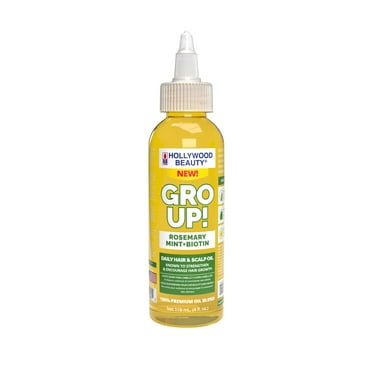 Hollywood Beauty Gro Up Rosemary, Mint and Biotin Daily Hair & Scalp Oil, 4 fl oz, All Hair Types