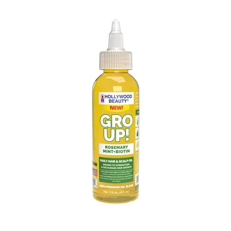 Hollywood Beauty Gro Up Rosemary Mint and Biotin Daily Hair & Scalp Oil 4 fl oz All Hair Types Hollywood Beauty Gro Up Rosemary Mint and Biotin Daily Hair & Scalp Oil 4 fl oz All Hair Types