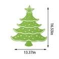 thumbnail image 3 of Dmlowu Christmas Tree Placemats - Heat Proof Christmas Place Mats for Dining Table, Winter Table Mats for Party Holiday Decor, 13x17" Stain Proof Christmas Decorations Placemats, 3 of 5