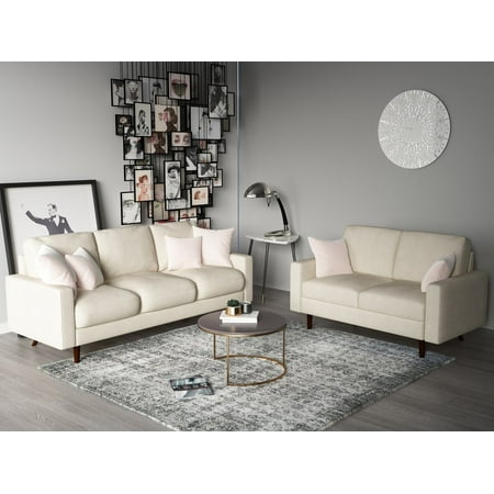 US Pride Furniture Elroy Matte Velvet Fabric 2 Piece Living Room Set, (Best Living Room Pc)