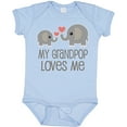 thumbnail image 3 of Inktastic My Grandpop Loves Me Elephant Boys or Girls Baby Bodysuit, 3 of 5