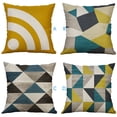 thumbnail image 2 of Decorative Irregular Geometric Pattern Throw Pillow Cover - 24X24 Inch Square Home Decor Accent Pillowcase With Irregular Geometric Patterns - For Bedroom Living Room Sofa Bed, 2 of 2