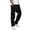 Black, variant on Men's Workwear Cargo Pants Straight Leg Relaxed Fit Elastic Waist Drawstring Multiple Pockets Outdoor Pants