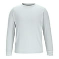 thumbnail image 6 of Paiwinds Men's Solid Color Crew Neck Pullover Sweatshirt, Long Sleeve Round Neck Blouse with Shoulder Design, Soft Comfortable Top for Daily Casual Wear and Leisure Activities, 6 of 6