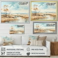 thumbnail image 4 of Designart "Serene Harmony In A Beige Meadow With A Stream" Meadow Floater Framed Wall Art Living Room, 4 of 5