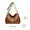 Brown, variant on Sling Bag, New One Shoulder Crossbody Bag Leather Large Capacity Multi Compartment Women Bag