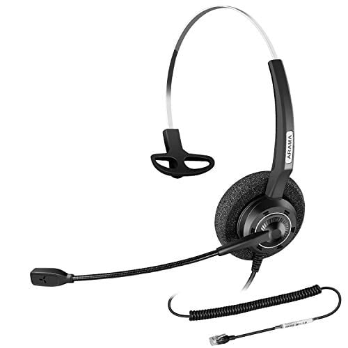 Arama Wired Phone Headset Mono w/Noise Canceling Mic for NEC Aspire
