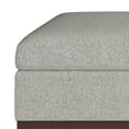 thumbnail image 5 of Simpli Home Owen 36 in. W Square Coffee Table Storage Ottoman in Cloud Gray Polyester Fabric, 5 of 6