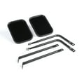 thumbnail image 3 of Labymos Side View Mirrors Door Off Mirror Square Doors Mirrors 4x4 Side Qucik Release Mirrors, 3 of 8