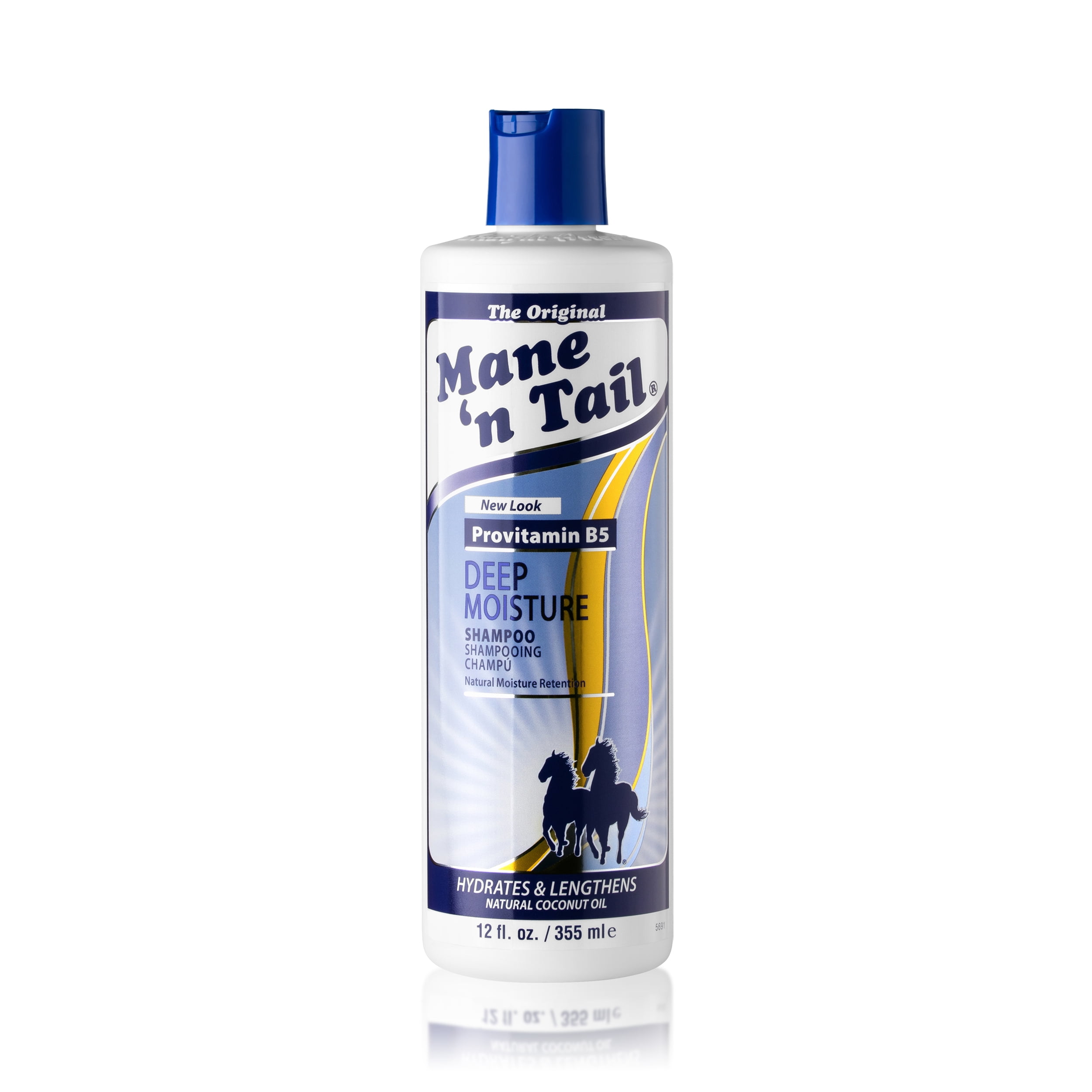 (3 pack) Mane 'n Tail Deep Moisturizing Shampoo 12 oz – Replenishes Dry, Damaged Hair with Pro-Vitamin B5, Vitamin E & Hydrating Botanicals for a Shiny, Healthy Look