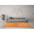 thumbnail image 3 of Ahgly Company Indoor Square Abstract Orange Modern Area Rugs, 7' Square, 3 of 4