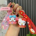 thumbnail image 1 of Llavero colgante de Hello Kitty Kuromi Cinnamoroll, Pompón, Purin, My Melody, animación, dibujos animados creativos, novedad Fivean unisex, 1 of 2