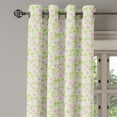 thumbnail image 3 of Ambesonne Shabby Flora Grommet Curtain, Spring Yard Pastel, 50" x 54", Pale Pink Pale Green, 3 of 6
