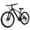 Black, variant on Hykolity Mountain Bike 26 Inch MTB Bicycle for Outing Riding 21 Speed Trail Bike Men Women Lightweight Aluminum Frame Comfort Seat Full Suspension Light Aqua
