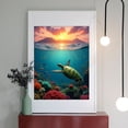 thumbnail image 2 of Diamond Art Kit for Adults, Underwater Turtle Coral Reef Sunset Diamond Painting for Adults Beginners, 5D DIY Diamond Art Painting Kits, Colorful Diamond Painting Craft for Home Decor 12x16, 2 of 7