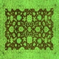 thumbnail image 1 of Ahgly Company Indoor Square Abstract Green Modern Area Rugs, 7' Square, 1 of 4