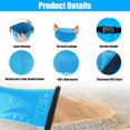 thumbnail image 3 of NeoMart 2 Pack Universal Pool Step Weights, 10L/25LB No Breaken Pool Ladder Weights for Above Ground Pools, Waterproof Pool Sand Stair Weights for Pool Steps, Easy&Quick Fill Sand (Sky Blue), 3 of 13