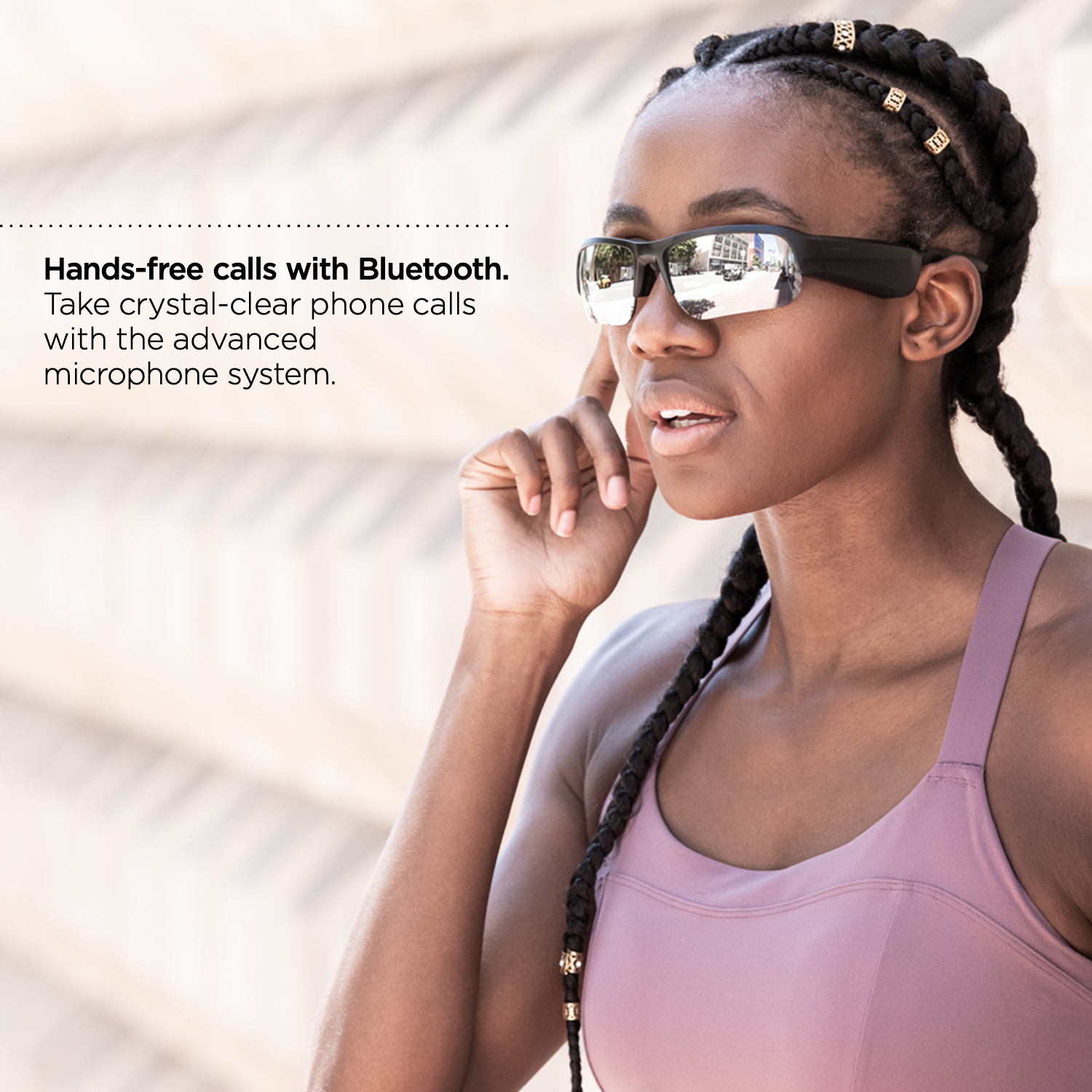 Bose Frames Tempo Bluetooth Sports Sunglasses with Polarized Lenses, Black - image 5 of 12