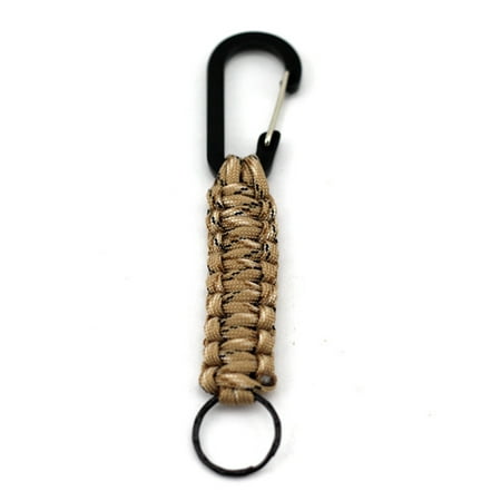 KABOER Best Edc 1Pc Outdoor Survival   Cord Keychain Military Emergency Paracord Rope Carabiner For Keys 140Kg Tensile