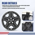 17" Set Of 4 Hubcaps Wheel Rims Cover Fit 2013-2018 TOYOTA RAV4 Compatible With Steel Wheels Snap On Installation(17-Inch,BLACK MATTE)