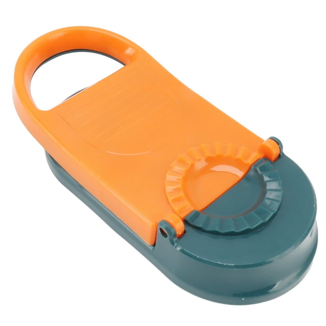 Máquina manual para hacer empanadillas 2 en 1, herramienta multifuncional para el hogar, color naranja