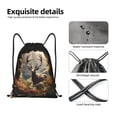 thumbnail image 4 of Fotbe Enchanted Deer In Cave Bolsa Mochila con Cordón Estampada, Bolsa de Gimnasio Deportiva, Bolsa Cinch, Bolsa con Cordón para Hombres y Mujeres-Small, 4 of 6