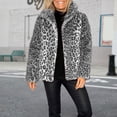 thumbnail image 4 of Faux Furs Jackets for Women Winter Warm Fuzzy Fleece Cropped Jackets Outerwear Trendy Soft Short Coats Jackets Gifts, 4 of 9
