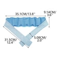 thumbnail image 4 of Fewfanhot Cooling Neck Wrap Reusable Ice Bandana Lightweight Summer Cold Relief Scarf for Women Men Outdoor Sports, 4 of 7