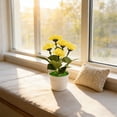 thumbnail image 6 of PBAZIH Simulated Flower Bonsai Plastic Decoration for Home and Office Realistic Green Plant Ornament for Living Room, Dining Room, and Workspace Ambiance, 6 of 6