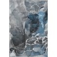 thumbnail image 2 of Addison Rugs Mayfield Washable Contemporary Watercolors Blue Rectangle Rug, 10' x 14', 2 of 6