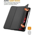 thumbnail image 5 of DTTO Case for iPad Pro 11 Inch 2nd/3rd/4th Generation 2022/2021/2020/2018,Ultra Lightweight Smart Trifold Stand with TPU Soft Back Cover,Also Fit iPad Air 5/iPad Air 4 [Auto Sleep/Wake], Black, 5 of 7