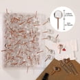 thumbnail image 3 of HLONK 100pcs Map Tacks Plastic Push Pins for Photos Wall  Maps  Bulletin Board  Rose Gold, 3 of 7