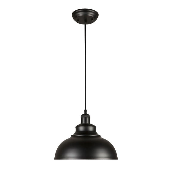 7690-01-04-Forte Lighting-Walton - 1 Light Cord-Hung Mini Pendant-8.75 Inches Tall and 11.75 Inches Wide