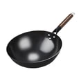 thumbnail image 1 of Sartén Wok Sartenes Wok de Fondo Redondo Sartenes Wok de Cocción Universal Wok de Cocción Hervida Ollas Utensilios de Cocina Sartén 32 cm, 1 of 9