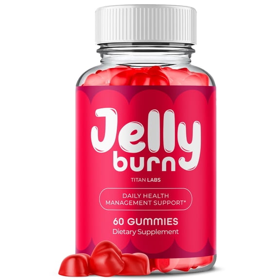 Jelly Burn Maximum Strength ACV Gummies Advanced Apple Cider Vinegar Supplement 1000MG Formula JellyBurn 60 Gummies