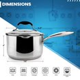 thumbnail image 5 of AVACRAFT Stainless Steel Saucepan with Glass Lid, 5 of 5