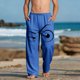 thumbnail image 2 of Niños Pantalones Niñas con Bolsillos Impresos Moda de Playa Casual para Niñas Pequeñas Pantalones, 2 of 9