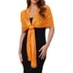 thumbnail image 1 of Chales y envolturas para mujeres Inspire Chic para vestidos de noche, brillante, chispeante y elegante con hebilla 74.8x17.7" (LxA) Naranja (Dorado), 1 of 6