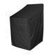 thumbnail image 3 of Funda para silla de patio apilable, resistente a la intemperie, con cordón negro, resistente al polvo 163cmx66cmx63cmx89cm, 3 of 9